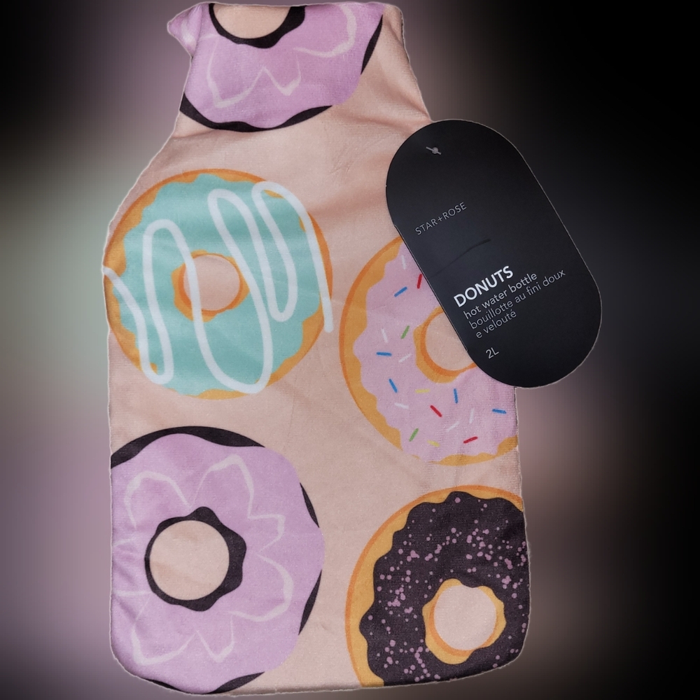 Star-Rose Donut Hot Water Bottle